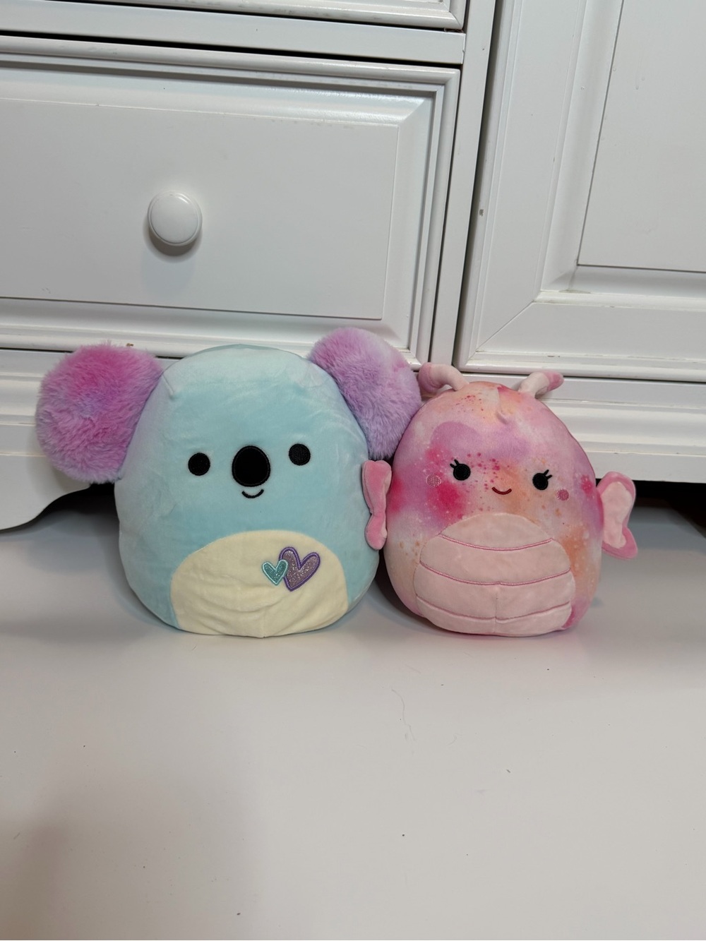 Squishmallows Pastel Blue Koala & Pink Axolotl Plush Duo